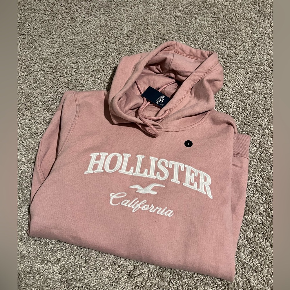 *NEW* Womens Hollister Hoodie- Large (Pink)
